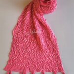 Candy pink hand-knotted chunri dupatta in pure lawn fabric