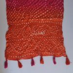 chunri-stole-hand-knotted-dual-tone-pink-orange-lawn