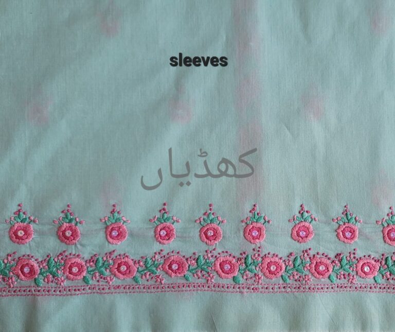 cyan-lawn-2-piece-unstitched-suit-hand-embroidered-shirt-plain-dyed-sleeves