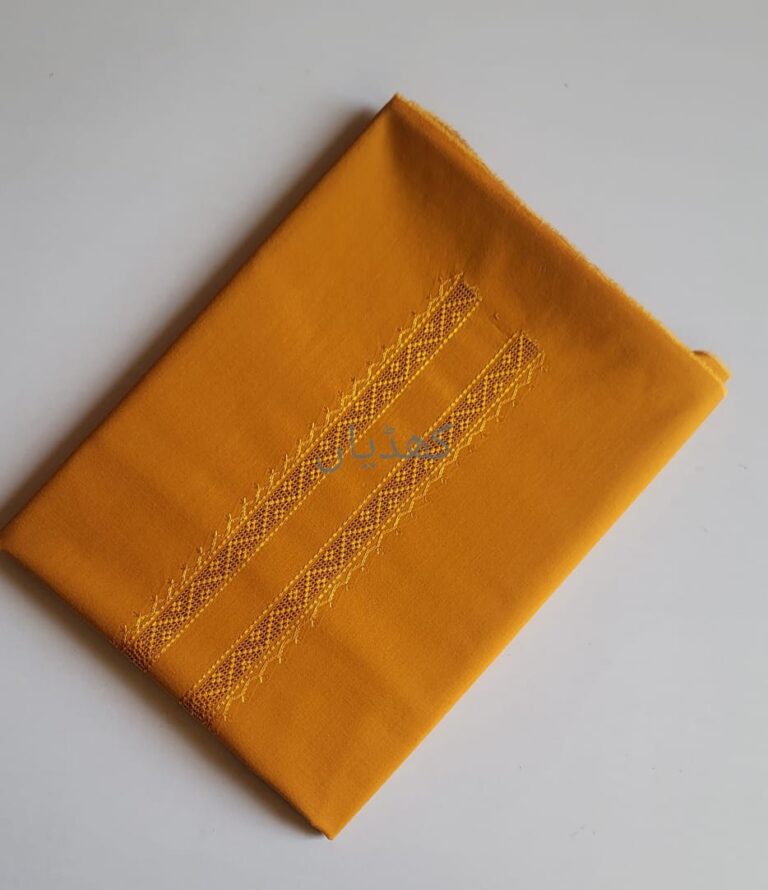 mustard-hand-embroidered-kurta-fabric-tarkashi