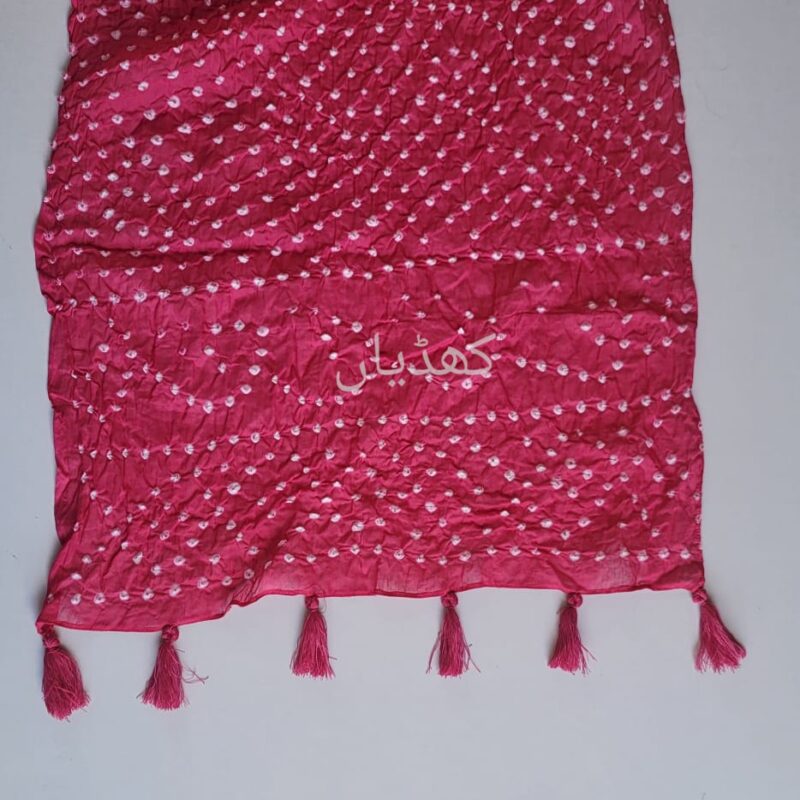 shocking-pink-hand-knotted-chunri-stole-lawn-rohi-khaddian