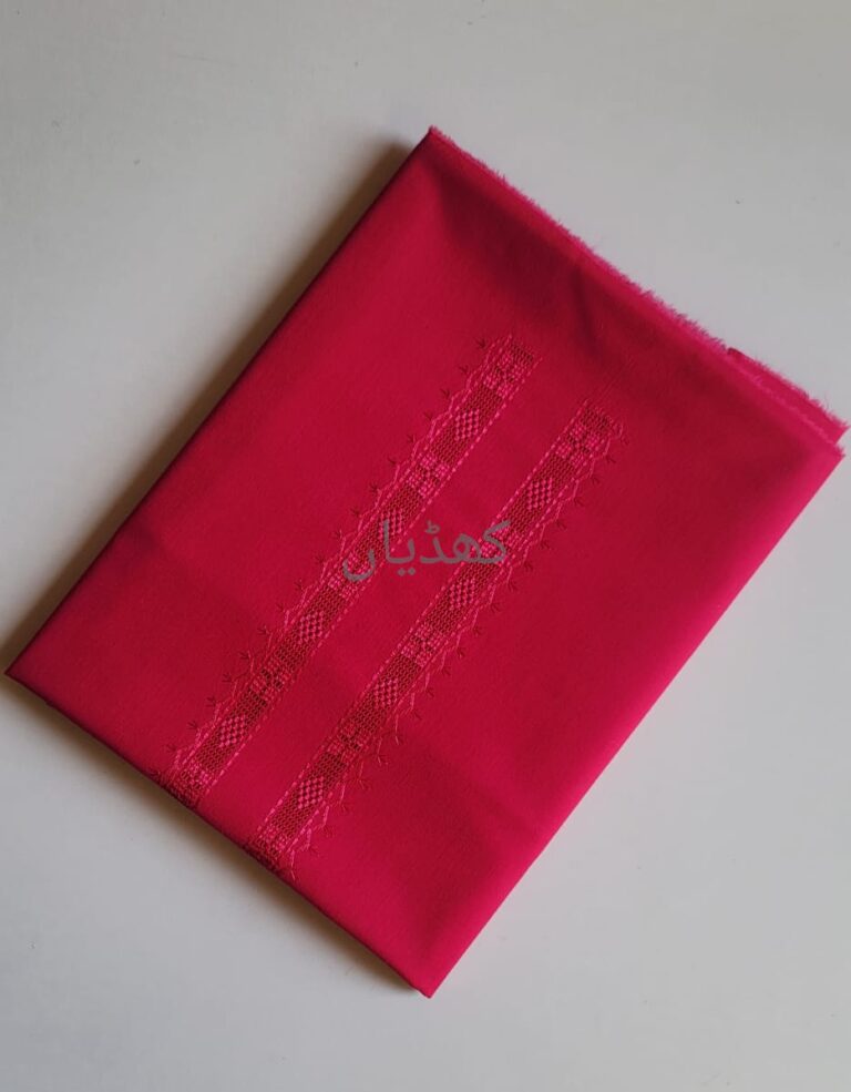 shocking-pink-kurta-fabric-hand-embroidered-tarkashi-rohi-khaddian