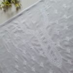 unstitched-hand-embroidered-white-lawn-shirt-dyeable-KS00012-khaddian-Pakistan
