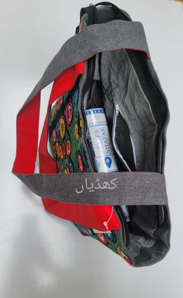 Pocket-limited-edition-hand-embroidered-tote-bag-vibrant-ethnic-art-vivid-eye-motifs-RK00060