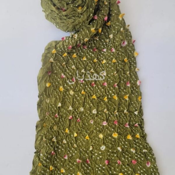 lime-green-hand-knotted-chunri-dupatta-with-chunky-tassels-pure-lawn-traditional-elegance-pakistan