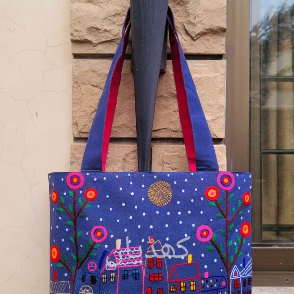 magical-midnight-cityscape-embroidered-tote-bag-glowing-windows-blooming-flowers-pakistan-rk00068