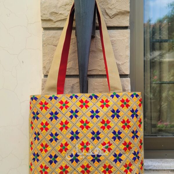 limited-edition-hand-embroidered-phulkari-tote-bag-beige-pakistan-front-rohi-khaddian
