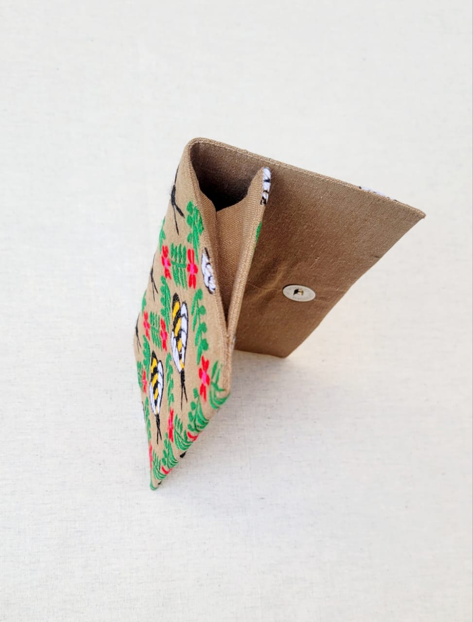 Honey Comb Hand Embroidered Wallet | Premium Handmade Wallet from Pakistan - Image 3
