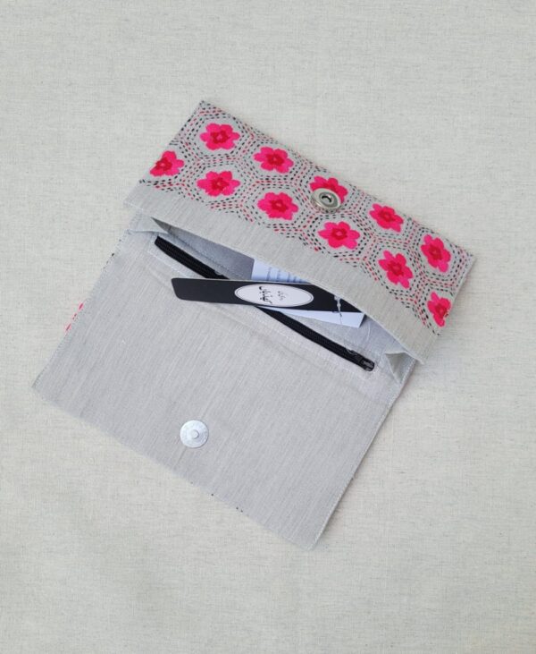Buy Neon Nest Hand Embroidered Wallet in Pakistan | Premium Handmade Wallet - Image 3