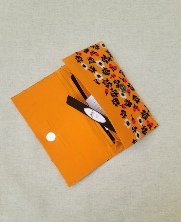 Mango Orchard Floral Handcrafted Wallet for Women | Stylish Handmade Wallet Online in Pakistan - Image 3