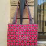 Pink Blooms Tote Bag for Women Hand Embroidered Artisan Made Tote Bag in Pakistan
