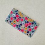 Summer Blossom Hand Embroidered Wallet Elegant Handmade Floral Wallet from Pakistan