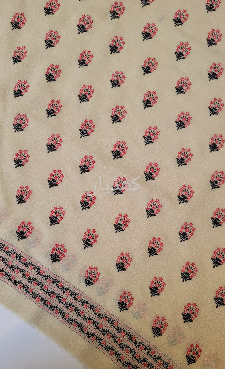 Almond Butter Berries Classic Unstitched Hand Embroidered 2-Piece Pakistan