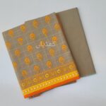 Camel Beige Hand Embroidered 2 Piece Unstitched Outfit for Women in Pakistan