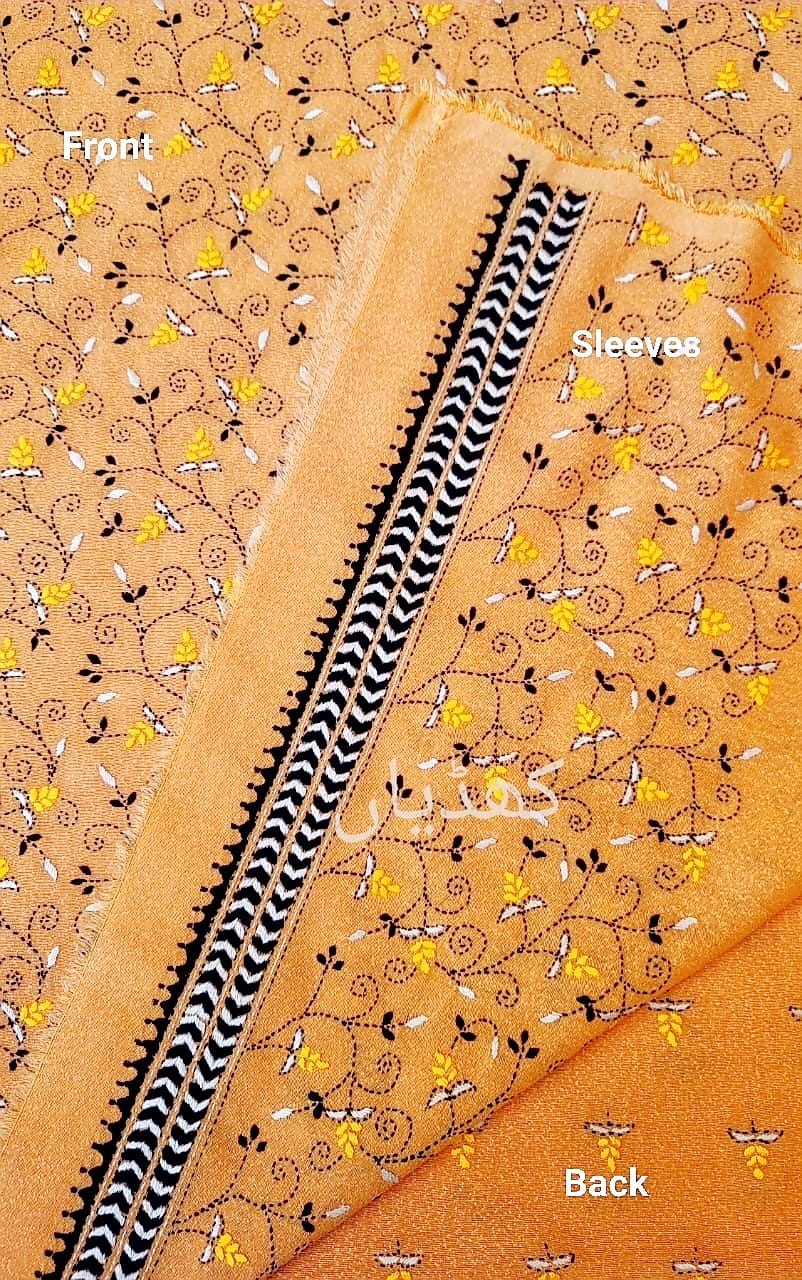 Peach Skin Fiesta Hand Embroidered Karandi Outfit for Women 2 Piece Pakistan