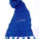 Royal Blue Chunri Dupatta Pure Lawn Hand Knotted Dupatta Pakistan