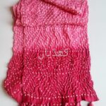 Watermelon Pink Dual Shade Chunri Dupatta Pure Lawn Pakistan Rohi Khaddian