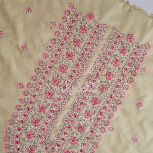 Light Pistachio Green Embroidered Lawn Suit Pakistan Unstitched Shirt Trouser Summer Collection