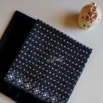 Black Hand Embroidered (Kantha Kari) Lawn Suit with Mirror Work Unstitched Pakistan
